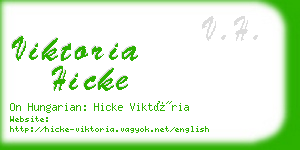 viktoria hicke business card